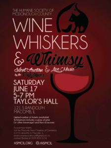 Wine Whiskers and Whimsy poster